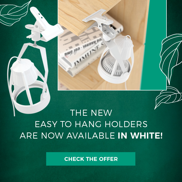CLIP HOLDER IN WHITE  - NOW AVAILABLE!