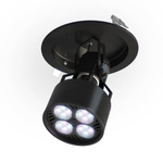 VERTICANA® SET 35W LED BULB 80° + Ceiling Holder | Black