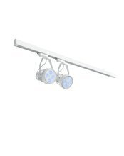 Zestaw oświetleniowy VERTICANA® 2x żarówka + holder + szyna | BIAŁY | soczewka 15°