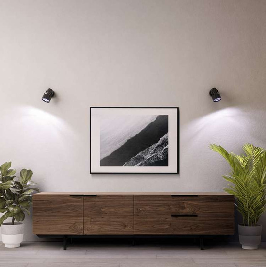 VERTICANA® SET 35W LED BULB 25° + Wall holder | White