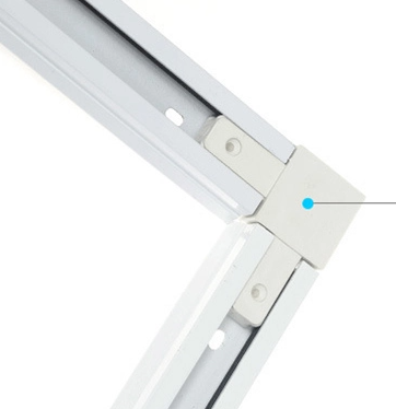 VERTICANA® corner connector for rail | WHITE