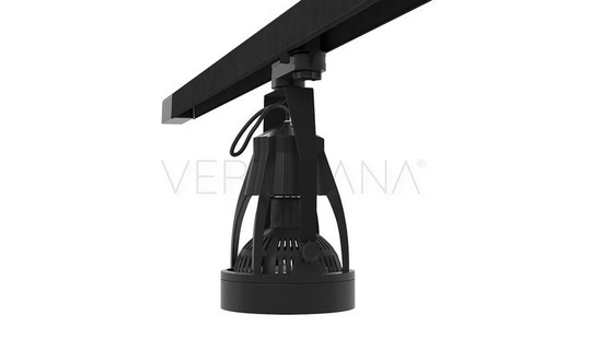 Lighting kit VERTICANA® 2x light bulb rail holder | BLACK | 45° lens
