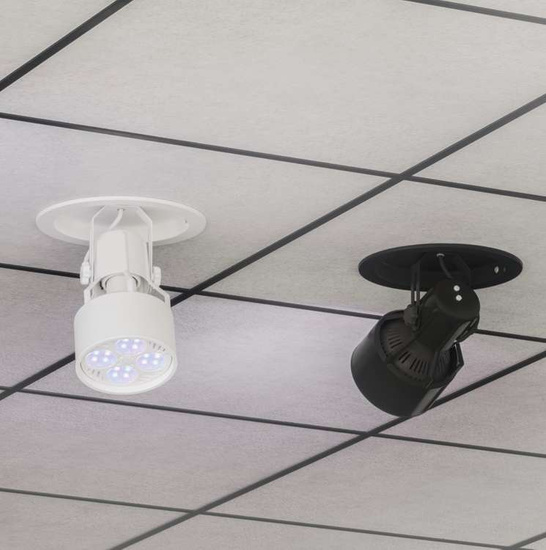 VERTICANA® Ceiling Holder | BLACK | Light bulb holder HOLDER-CP-B