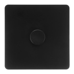 VERTICANA® WALL DIMMER 1-WAY BLACK - wall-mounted dimmer, single switch 