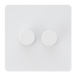 VERTICANA® WALL DIMMER 2-WAY WHITE- wall-mounted dimmer, double switch