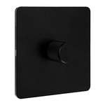 VERTICANA® WALL DIMMER 1-WAY BLACK - wall-mounted dimmer, single switch 