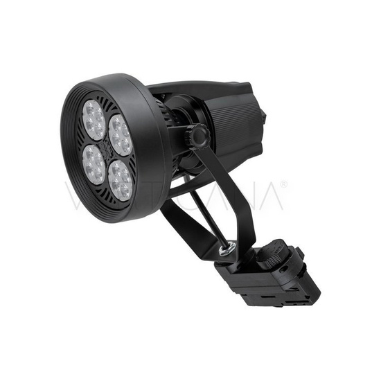 Lighting kit VERTICANA® 4x light bulb rail holder | BLACK | 45° lens