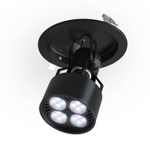 Zestaw VERTICANA® Żarówka LED + Ceiling Holder | CZARNY | soczewka 25° 